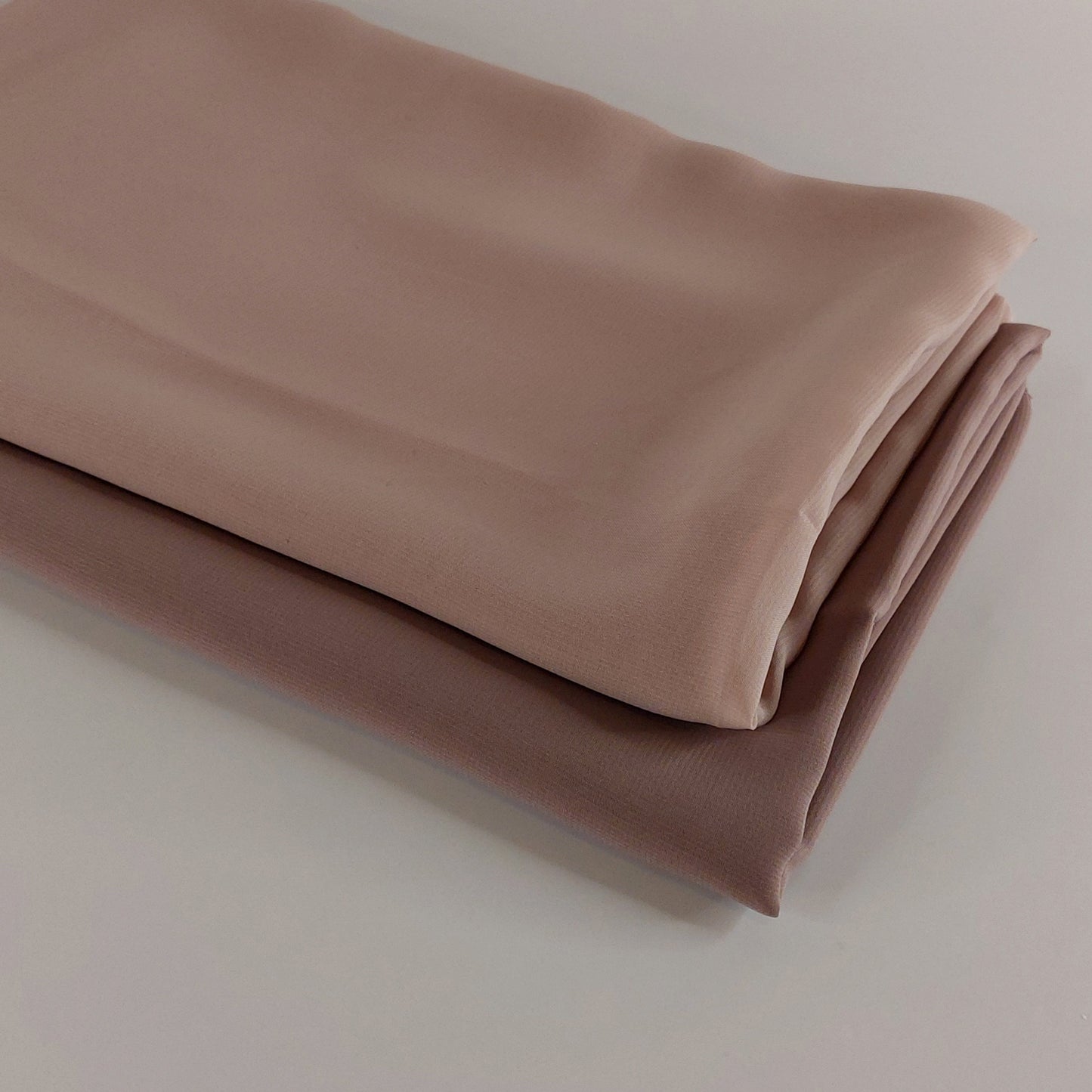 Chic Nude Tones Silk Chiffon