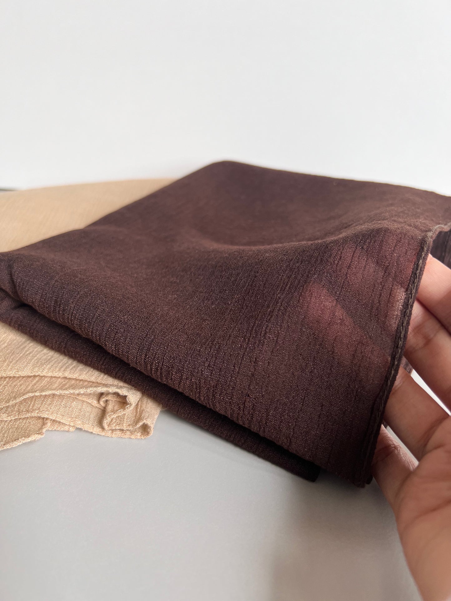 Exclusive Colors Ribbed Chiffon