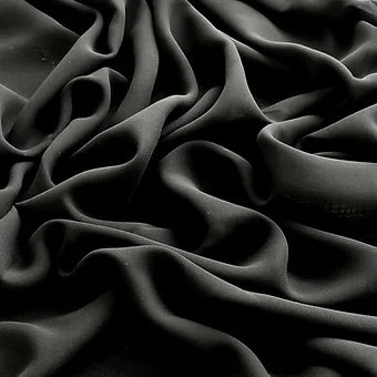 Black Silk Chiffon