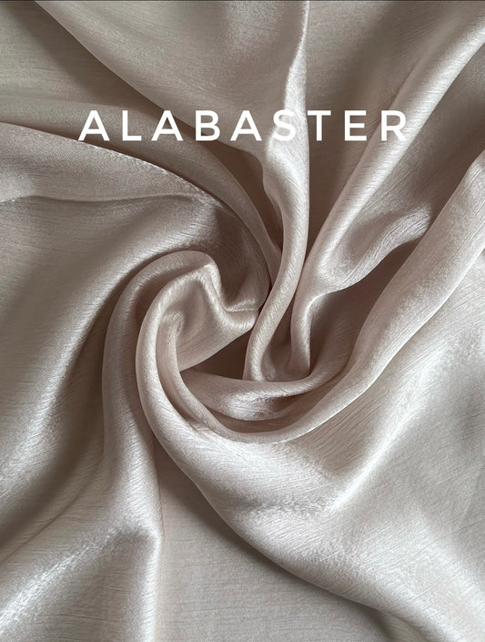 Alabaster Satin Silk
