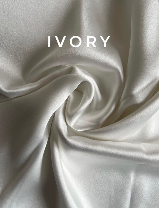 Ivory Satin Silk