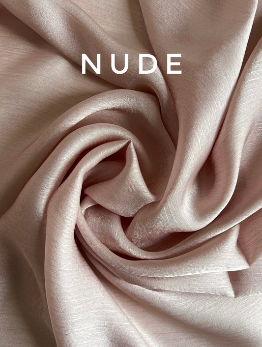 Nude Satin Silk